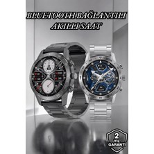 Tuncel Store Suya Dayanıklı Dokunmatik Akıllı Saat Bluetooth 5.0, Sesli Asistan ve Sağlık Takibi