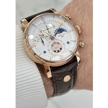 Hislon Orijinal Deri Kordon Su Geçirmez Erkek Kol Saati ILKTM105R-02KR