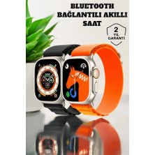 Tuncel Store Bluetooth Bağlantılı 49MM Dokunmatik Akıllı Saat Sağlık ve Spor Takip Özellikli