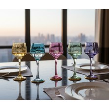 Paşabahçe ASSA BAZAAR 6 Kişilik Kahve Yanı Renkli Su Bardağı Seti – 6’lı Cam Bardak