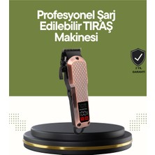 Tuncel Store Şarjlı Saç Kesme Makinesi – 4 Kademeli Ayar, LCD Ekran ve Hızlı Şarj Desteği