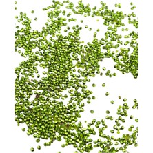 Serhat Aksesuar ve El İşçiliği Güzel Yeşil 3 mm Plastik Boncuk Aksesuar Takı Malzemesi (25 Gr)
