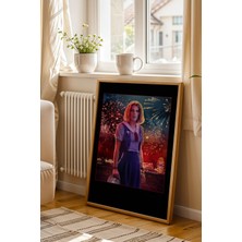 Stranger Things Robin Buckley Tasarım Çerçeveli Tablo - Scoops Ahoy Retro Sanatsal Duvar Dekoru