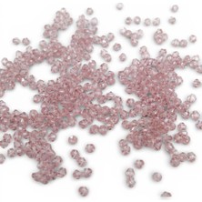 Serhat Aksesuar ve El İşçiliği Koyu Pudra 5 mm Piramit Akrilik Boncuk Aksesuar Takı Malzemesi (25 Gram)