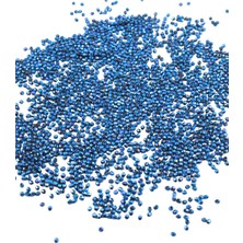 Serhat Aksesuar ve El İşçiliği Kraliyet Mavisi 3 mm Plastik Boncuk Aksesuar Takı Malzemesi (25 Gr)