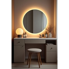 Aga Konsept Led'li Pilli Round Yuvarlak Ayna (45*45 Cm, 54*54 Cm, 60*60 Cm, 70*70 Cm) Duvar Banyo, Makyaj Aynası