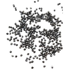 Serhat Aksesuar ve El İşçiliği 4 mm Piramit Antrasit Plastik Boncuk Aksesuar Takı Malzemesi (25 Gr)