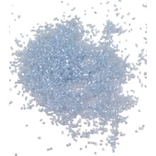 Serhat Aksesuar ve El İşçiliği Kesme Boncuk Içten Boyalı Açık Mavi 2x1,5 mm (100 gr 4000 Adet)