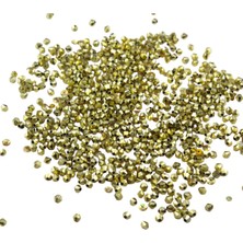 Serhat Aksesuar ve El İşçiliği Gold Rengi 4 mm Piramit Plastik Boncuk Aksesuar Takı Malzemesi (25 Gr)