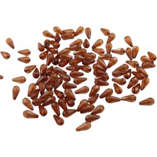 Serhat Aksesuar ve El İşçiliği Damla Akrilik Boncuk Açık Kahve 7X14 mm Içten Delikli Boncuk (25 gr 70 Adet)