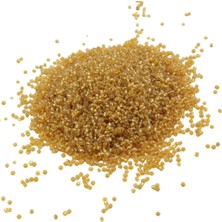 Serhat Aksesuar ve El İşçiliği Şeffaf Sarı (11/0) 2 mm Kum Boncuğu 100 gr