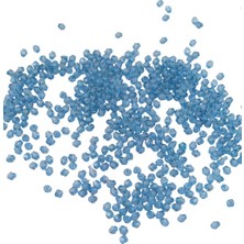 Serhat Aksesuar ve El İşçiliği Mavi Tonunda 4 mm Piramit Akrilik Boncuk Aksesuar Takı Malzeme (25 Gr)