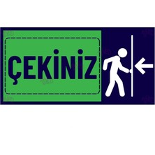Hayg Equipment Çekiniz Kapı Tabelası – Ofis/işyeri Kapı Yönlendirme Levhası