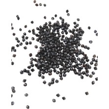 Serhat Aksesuar ve El İşçiliği Piramit Akrilik Boncuk Siyah 4 mm Aksesuar Takı Malzeme (25 Gr)