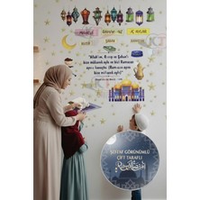 Üç Aylar Recep Şaban Ramazan Ayı Temalı Öğretici Şeffaf Çift Yön Sticker Seti