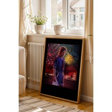 Stranger Things Steve Harrington Tasarım Çerçeveli Tablo - Scoops Ahoy Retro Duvar Dekoru