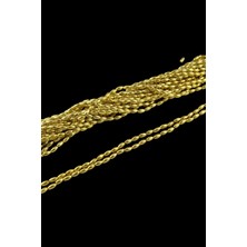 Serhat Aksesuar ve El İşçiliği Inci Arpa Boncuk Açık Gold Soba Boyalı 4x8 mm (20 gr Ortalama 300 Adet)