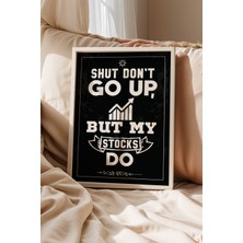 Borsa Motivasyon Temalı Çerçeveli Tablo Finans ve Yatırım Serisi Modern Ofis Duvar Dekoru