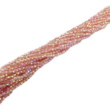 Serhat Aksesuar ve El İşçiliği Işıltılı Pembe Plastik 4 mm Boncuk Aksesuar Takı Malzemesi (20 Gr)