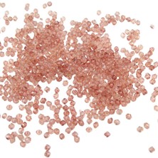 Serhat Aksesuar ve El İşçiliği 2 Ton Somon Rengi 4 mm Piramit Akrilik Boncuk Aksesuar Takı Malzeme (25 Gr)