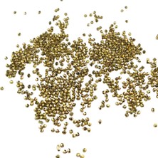 Serhat Aksesuar ve El İşçiliği Altın Rengi 4 mm Piramit Plastik Boncuk Aksesuar Takı Malzemesi (25 Gr)