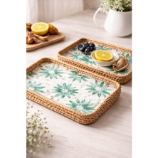 777home Mien Hasır Dikdörtgen Tepsi