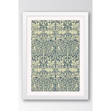 William Morris Brother Rabbit Kardeş Tavşan Desenli Çerçeveli Tablo Viktorya Serisi Duvar Dekoru