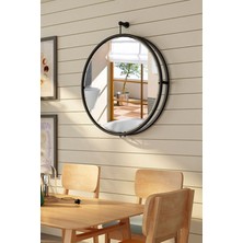 Aga Konsept Ayna La Black 60 Cm, Dekoratif Duvar Aynası