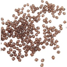 Serhat Aksesuar ve El İşçiliği Piramit Akrilik 6 mm Kahverengi Boncuk Aksesuar Takı Malzeme (25 Gr)