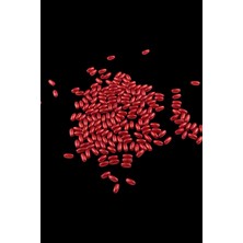 Serhat Aksesuar ve El İşçiliği Inci Arpa Boncuk Bayrak Kırmızısı 4x8 mm (20 gr Ortalama 300 Adet)