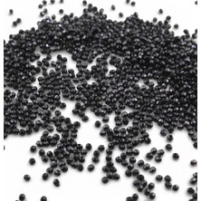 Serhat Aksesuar ve El İşçiliği Siyah Tonu 4 mm Dünya Akrilik Boncuk Aksesuar Takı Malzemesi (25 Gram)