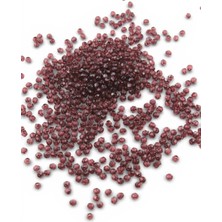 Serhat Aksesuar ve El İşçiliği Bordo - Mürdüm Tonları 4 mm Basık Yuvarlak Akrilik Boncuk Aksesuar Takı Malzemesi (25 Gram)