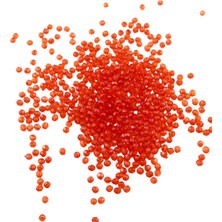 Serhat Aksesuar ve El İşçiliği Oranj 4 mm Piramit Akrilik Boncuk Aksesuar Takı Malzeme (25 Gr)