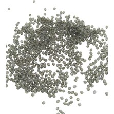 Serhat Aksesuar ve El İşçiliği Piramit Akrilik Boncuk Yeşilimsi Gri 4 mm Aksesuar Takı Malzeme (30 Gr)