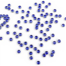 Serhat Aksesuar ve El İşçiliği Nikel Kasalı Epoksi Dikme Mavi Beyoğlu Taşı SS40 - 7 Mmm (50 Adet)