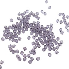 Serhat Aksesuar ve El İşçiliği Piramit Akrilik 6 mm Gri Boncuk Aksesuar Takı Malzeme (25 Gr)