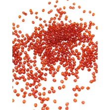 Serhat Aksesuar ve El İşçiliği Koyu Oranj 4 mm Piramit Akrilik Boncuk Aksesuar Takı Malzeme (25 Gr)