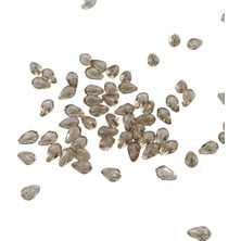 Serhat Aksesuar ve El İşçiliği Akrilik Damla Boncuk 8X13 mm Bej Rengi Boncuk (25 gr 60ADET)