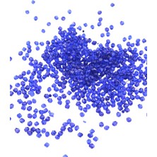 Serhat Aksesuar ve El İşçiliği Gece Mavisi 4 mm Piramit Akrilik Boncuk Aksesuar Takı Malzeme (25 Gr)