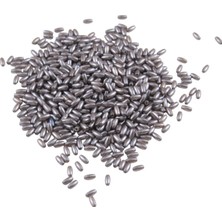 Serhat Aksesuar ve El İşçiliği Inci Arpa Boncuk Gri Renk 3 mm (20 gr Ortalama 600 Adet)