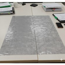 ÜN.K Gri Şeffaf Pvc Masa Örtüsü Hasır Desenli Masa Örtüsü Lüx Model