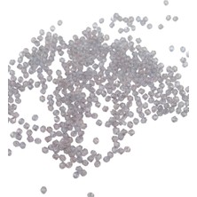 Serhat Aksesuar ve El İşçiliği Piramit Akrilik Boncuk Açık Gri 4 mm Aksesuar Takı Malzeme (25 Gr)