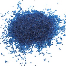 Serhat Aksesuar ve El İşçiliği Içten Boyalı Koyu Mavi (11/0) 2 mm Kum Boncuğu 100 gr