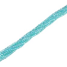 Serhat Aksesuar ve El İşçiliği Mavi Işıltılı 3 mm Plastik Boncuk Aksesuar Takı Malzemesi (25 Gr)