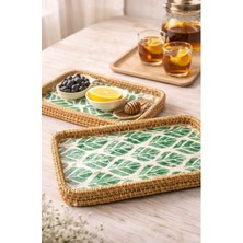 777home Mien Hasır Dikdörtgen Tepsi