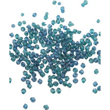 Serhat Aksesuar ve El İşçiliği Koyu Petrol Mavisi 5 mm Piramit Akrilik Boncuk Aksesuar Takı Malzeme (20 Gr)