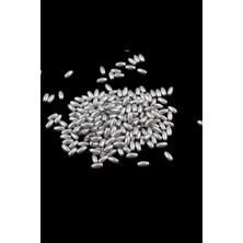 Serhat Aksesuar ve El İşçiliği Inci Arpa Boncuk Gümüş Soba Boyalı 4x8 mm (20 gr Ortalama 300 Adet)