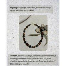 Winy Concept Kaplangözü&hematit Doğaltaş Kadın Kolye