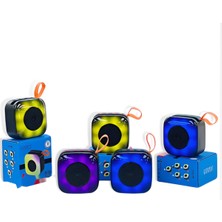 Teknohane Tekno Hane Bluetooth Hoparlör Mini Kablosuz Taşınabilir Küçük Hoparlör Özel Işıklı Hoparlör