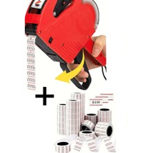 Usin 8 Hanel Ürün Fiat Basma Etiketleme Makinesi Makinası Aleti + 10LU Paket Rulo Etiket